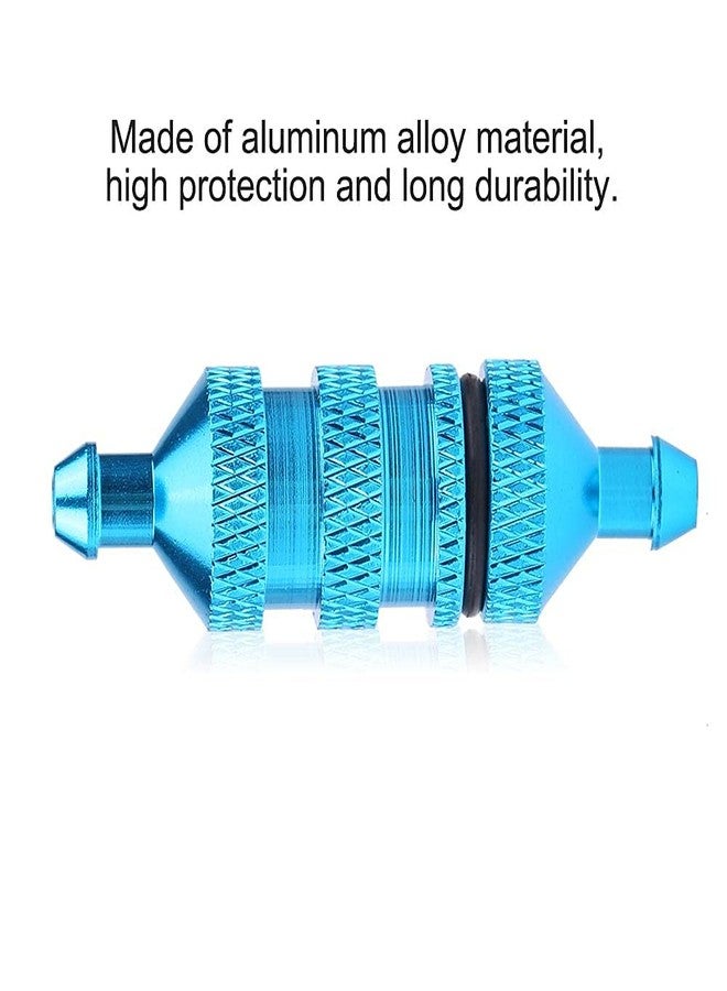 equlup RC Oil Fuel Filter, HSP Alloy Aluminum Oil Nitro Fuel Filter Accessory Replacement Outdoor Exterior Spare Part for 1/8 1/10 Scale RC Model Car (Blue) - Image 5